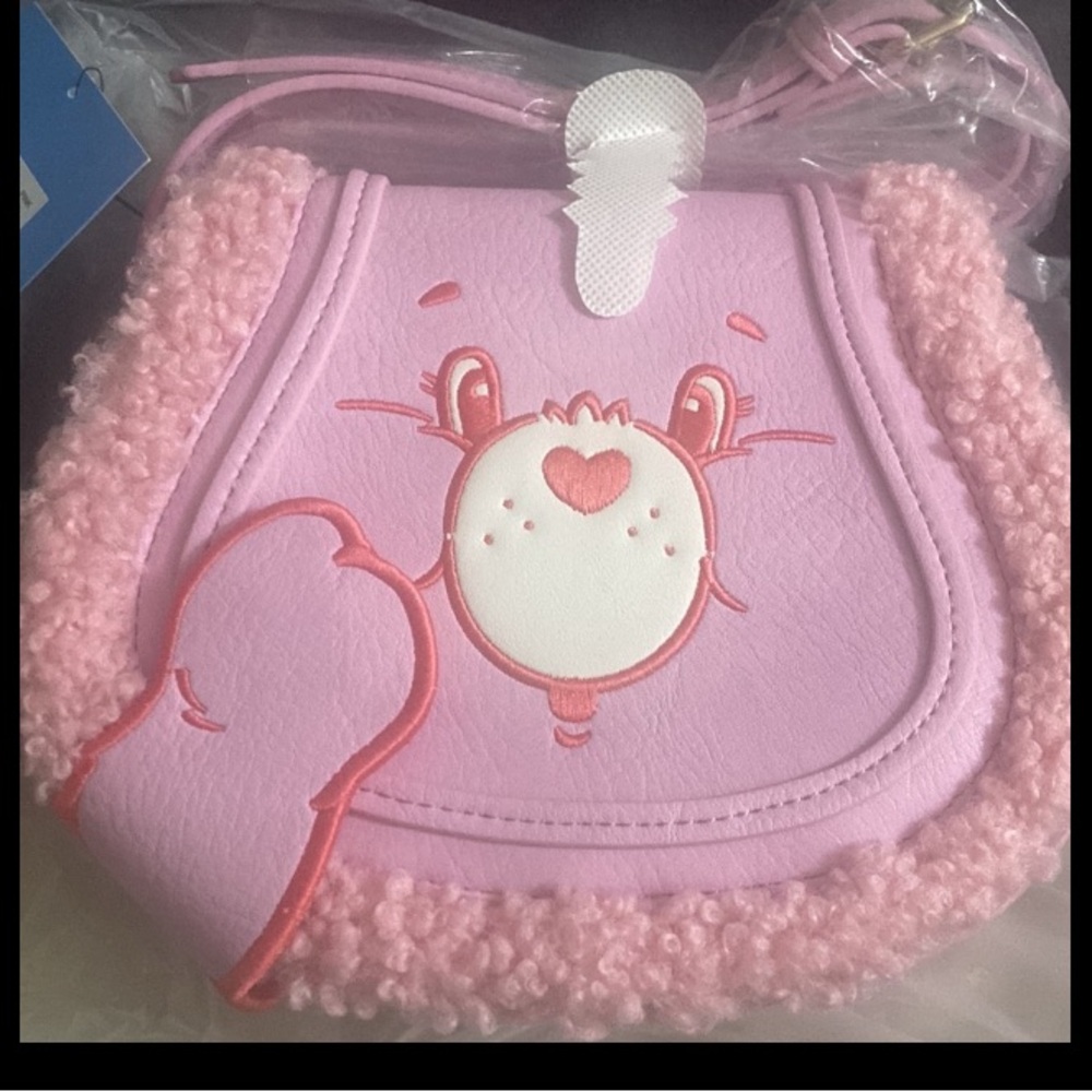 Danielle Nicole Pink Crossbody Bag with Cute Heart Design